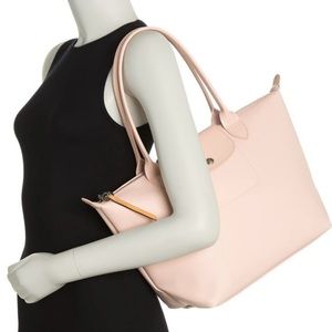 Longchamp medium le pliage coated canvas shoulder tote